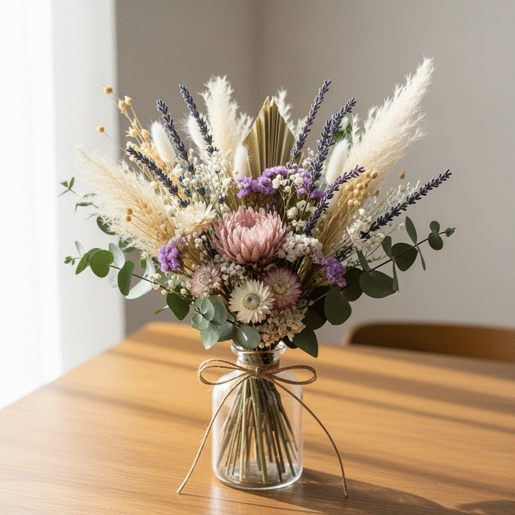 DIY dried flower bouquet ideas for sustainable gifting