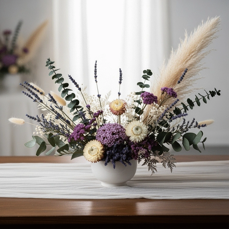 how to create stunning dried flower centerpieces for events
