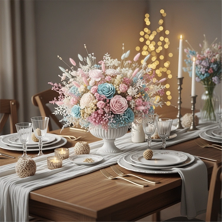 creative ideas for using dried flowers in home parties