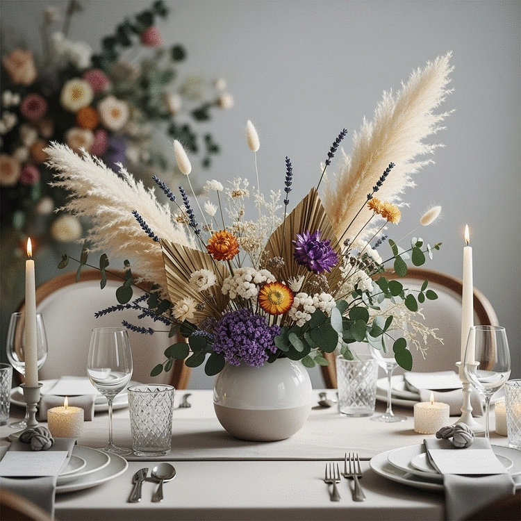 unique dried flower centerpieces for special events